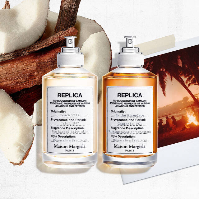 Beach Walk and By the Fireplace Bottles Image