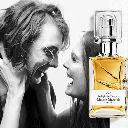 Ch Bottle with Models Image Maison Margiela