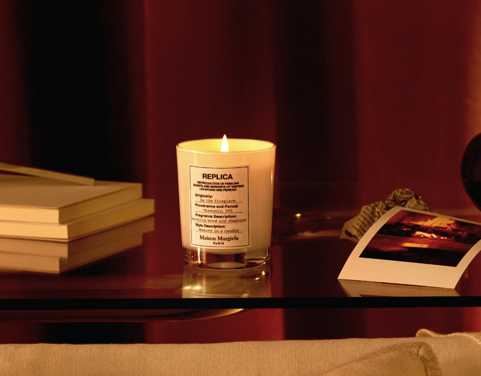 REPLICA By the Fireplace Scented Candle